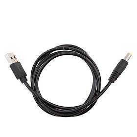 USB Charging Cable to 2.1mmx5.5mm DC Tip Plug Connector with Cord Cable