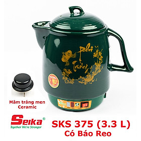 Siêu sắc thuốc tự động bằng điện Seika 3.3L - SKS375 (Gốm sứ Bát Tràng) - hàng chính hãng