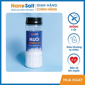 Hình ảnh Muối Không I-ốt Nanosalt, Muối tách I-ốt | Thích hợp cho người ăn kiêng I-ốt | Lọ 150g