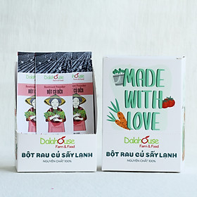 Combo 20 bịch 10gr bột rau hữu cơ sấy lạnh Dalahouse - An toàn, tiện lợi, dinh dưỡng