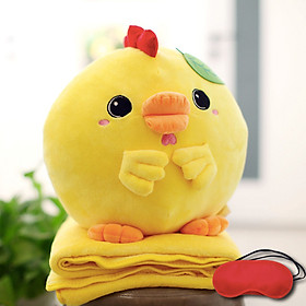 BÁO GIÁ Khô Gà Lá Chanh Quận 3 | Shopee Lazada Sendo Tiki mới nhất 48 Bộ gấu gối mền GÀ LÁ CHANH 3 trong 1, gấu bông kèm chăn gối ngủ trưa văn phòng, du lịch, cho bé (Tặng Bịt mắt ngủ màu ngẫu nhiên)