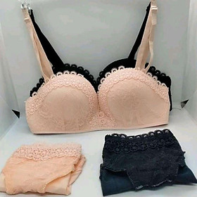 Bộ đồ lót viền ren siêu đẩy dày 5cm cao cấp- bộ đồ lót ren răng cưa cao cấp