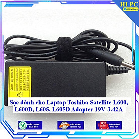 Sạc dành cho Laptop Toshiba Satellite L600 L600D L605 L605D Adapter 19V-3.42A - Kèm Dây nguồn - Hàng Nhập Khẩu