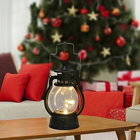 LED Lantern Oil Lamp Porch Cabin Cellar Light - Black - Black1