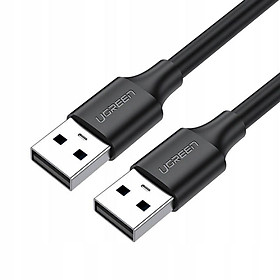 Cáp tín hiệu USB 2.0 2 đầu đực đầu mạ vàng 24k dài 1.5M màu đen UGREEN USB10310Us102 Hàng chính hãng