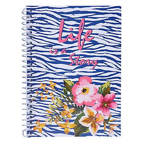 Sổ Lò Xo Devyt A5 160 Trang Đl70/92 - Life Is A Story - Xanh Dương