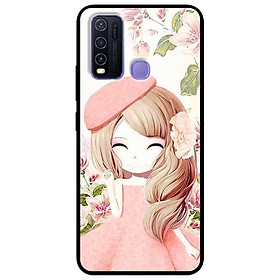 Ốp lưng dành cho Vivo Y30 - Y30i - Y50 mẫu Anime Cô Gái Váy Bông