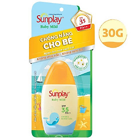 Sữa Chống Nắng Cho Bé Và Da Nhạy Cảm Sunplay Baby Mild SPF 35, PA++ (30g)