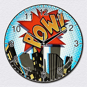 Mua Đồng hồ treo tường TIONE DECOR chủ đề trẻ em kim trôi cao cấp (Tặng pin và đinh treo)