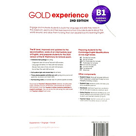 Hình ảnh Gold Experience 2nd Edition Teacher's Resource Book Level B1