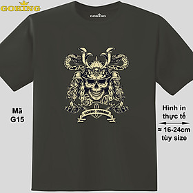 SAMURAI, mã G15. Áo thun in hình siêu ngầu cho nam nữ, form unisex. Áo phông hàng hiệu GOKING. Quà tặng cao cấp cho gia đình, cặp đôi, hội nhóm, doanh nghiệp