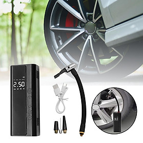 Tire Inflator Portable Air Compressor Digital Display with Light Tire Pump Car Tyre Inflator for Balls Electric Bike