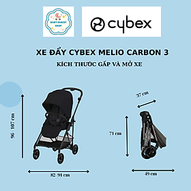 XE ĐẨY GẤP GỌN CYBEX MELIO 3 - Frame Carbon