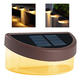 Solar Deck Lights, Step Lights Outdoor Waterproof 6 Led Solar Fence Lamp for Steps, Fence, Deck, Railing and Stairs