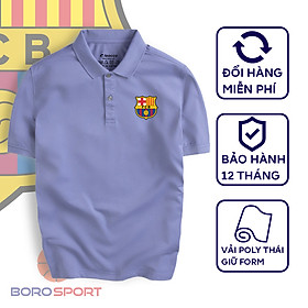 Hình ảnh Áo Polo Boro Sport Chất Liệu Vải Poly Thái Giữ Form Thiết Kế Thời Trang Năng Động Barcelona
