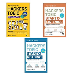 Combo Hackers TOEIC VOCABULARY + READING + LISTENING - Bản Quyền