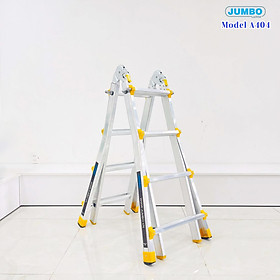 Mua Thang nhôm rút lồng JUMBO A404 - Chữ A cao nhất 2.0m  chữ I cao nhất 4.0m  tải trọng 300kg