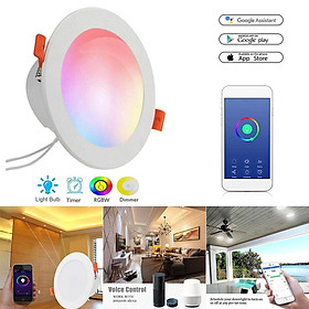 LED Wifi Smart Downlight 85- 265V 12W Work with Alexa Google Home Voice Control