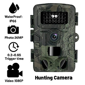 Camera săn bắn 4K HD 36MP 1080p Hồng ngoại Trail Outdoor Cam Night Vision Chuyển động kích hoạt Trò chơi bẫy IP66