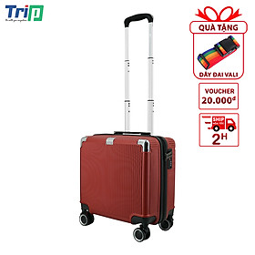 TẶNG TÚI ĐỰNG GIÀY + THẺ TAG - Vali kéo TRIP Lux88 size 16inch xách tay máy bay nhựa PC/ABS - Bảo hành 5 năm - Hàng chính hãng