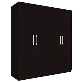 Mua Tủ quần áo gỗ MDF Tundo 4 cánh 3 ngăn kéo màu nâu đậm 200 x 55 x 200cm