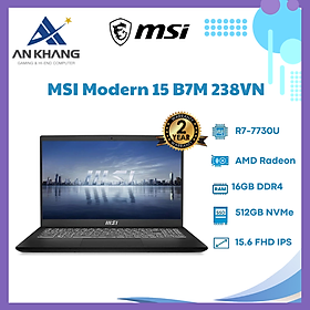 Mua Laptop MSI Modern 15 B7M-238VN (Ryzen 7 7730U/ 16GB/ 512GB SSD/ AMD Radeon Graphics/ 15.6inch Full HD/ Windows 11 Home/ Black) - Hàng Chính Hãng - Bảo Hành 24 Tháng