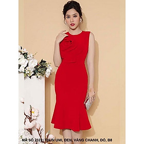 ĐẦM ĐÍNH HOA HỒNG LỚN TRƯỚC NGỰC