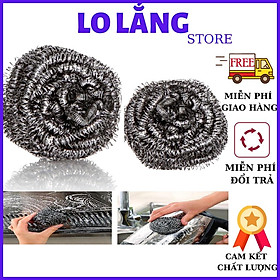 Mua Bộ 2 miếng nhùi thép chùi nồi loại lớn dày bùi nhùi chà xoong nồi chảo