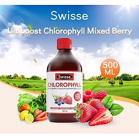 Nước diệp lục hỗ trợ thanh lọc cơ thể Swisse Chlorophyll Mixed Berry Flavour Liquid (500ml) - Nhập khẩu Australia