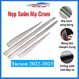 Ốp nẹp sườn Tucson 2022-2023 mạ crom trang trí bảo vệ xe