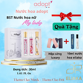 Nước hoa nữ chính hãng Adopt , bộ sưu tập nước hoa nữ my laddy Hương Thanh Nhã Dung Tích 30ml