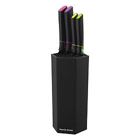 Bộ Dao 5 Món JYSK Nordic Sense Phủ Chống Dính (11.5 x 10 x 23.2 cm) - Đen