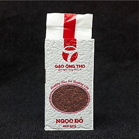 Gạo Lứt Đỏ Túi 1Kg - Gạo Ngọc Đỏ Ông Thọ - Gạo lứt tốt cho sức khỏe, ăn kiêng, tiều đường, giảm cân, cao huyết áp