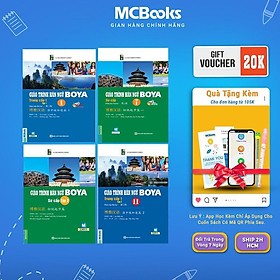 Giáo Trình Hán Ngữ Boya Sơ Cấp - Combo 2 Tập + Giáo Trình Hán Ngữ Boya Trung Cấp 1 - Combo 2 Tập - MCBooks