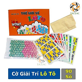 Hộp trò chơi cờ giải trí Lô Tô 90 số hàng Việt Nam - Bộ đồ chơi Cờ LOTO hộp giấy giá rẻ -