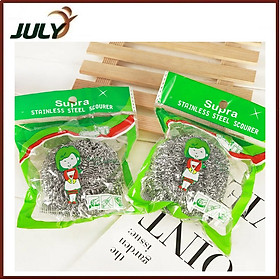 Mua Bộ 6 miếng chà xoong lưới thép mềm - Set 6 Miếng Chà Nồi Chảo Siêu Sạch - Miếng chà xoong - JL