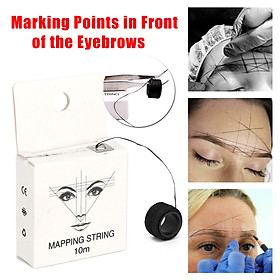 10m Pre Lnked Eyebrow Mapping String Line Eyebrow Marker Box Positioning Tool