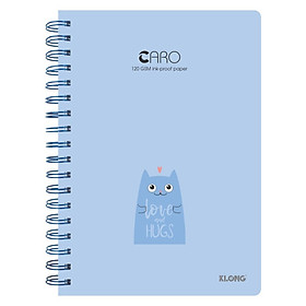 Sổ lò xo kép KLONG Caro B5 - 200 trang; MS: 297