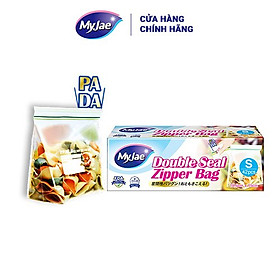 (Chọn Size) Túi Zip PE Trong Suốt 2 Đường Kéo MyJae, Túi Bọc Đồ Ăn, Rau Củ Bảo Quản Trong Tủ Lạnh