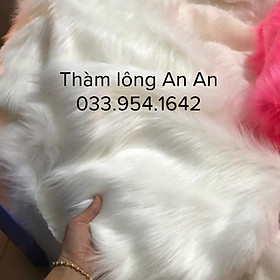Mua Thảm Lông Trắng - Xám Chụp Hình Sản Phẩm