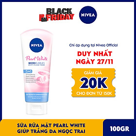 Sữa rửa mặt NIVEA Pearl White giúp trắng da ngọc trai (100g) - 81295
