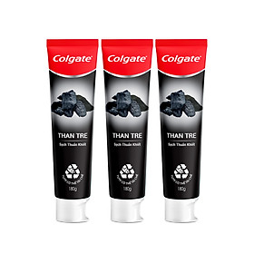 Bộ 3 Kem đánh răng Colgate Than tre sạch thuần khiết từ Hàn Quốc 180g/ tuýp