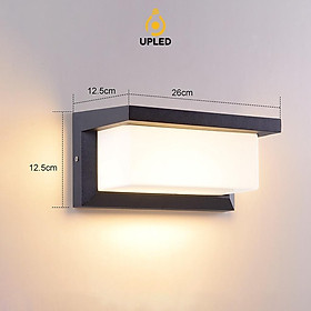 Đèn gắn tường ngoài trời UPLED chống nước cao cấp LED trang trí hiên nhà