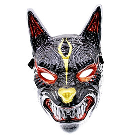 Halloween Cosplay  Masquerade  Full Face Costume Props Headgear Creepy Wolf  for Fancy Dress Prom Pretend Play Carnival Festival