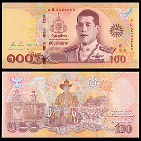 Mua Tiền Đông Nam Á  100 baht Thái Lan kỷ niệm lễ đăng quang vua Rama X sưu tầm