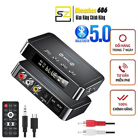 Mua Bộ Thu Bluetooth 5.0 NFC Cho Loa Và Amply M6 Bộ Chuyển Đổi Âm Thanh Không Dây AUX 3.5mm RCA HIFI 3 Trong 1 Có Điều Khiển Từ Xa Cho USB Phát Và Truyền Thẻ TF Màn Hình Led