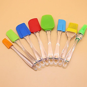 Mua Chổi Silicone/Spatula Cán Nhựa Trong Suốt