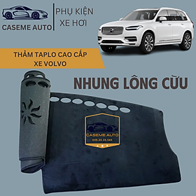 Thảm Taplo 3 Lớp Dành Cho Các Xe Hãng VOLVO, Nhung Lông Cừu Cao Cấp - Hàng Chính Hãng