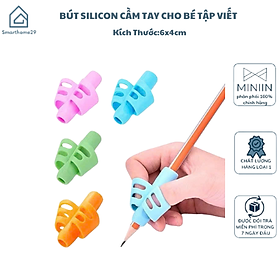 Combo 3 Đệm Bút Silicon Cầm Tay Cho Bé Tập Viết Đúng Cách – Đệm Định Vị Tay Cao Su Cao Cấp - HÀNG CHÍNH HÃNG MINIIN