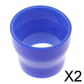2x2.5-3Inch 4-ply Silicone Straight Reducer Intercooler Pipe Hose Turbo Blue
